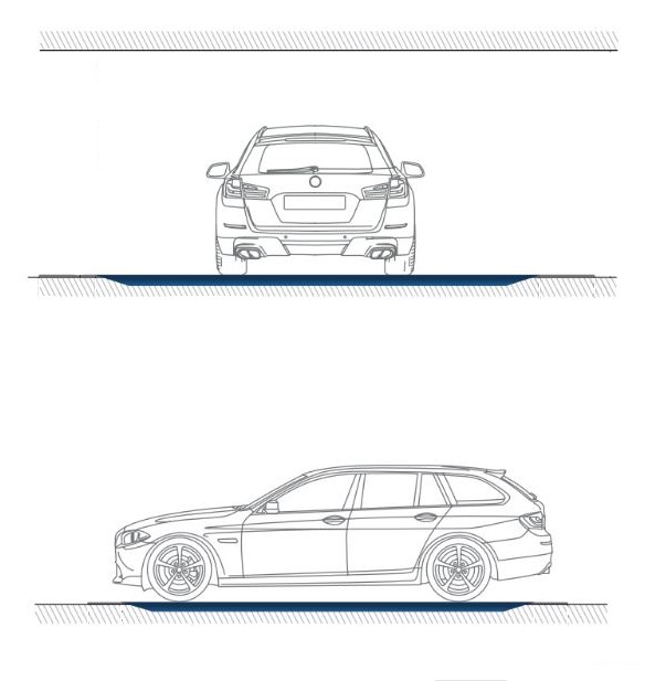 Поворотный круг для разворота автомобиля в ограниченном пространстве Turntable N6501