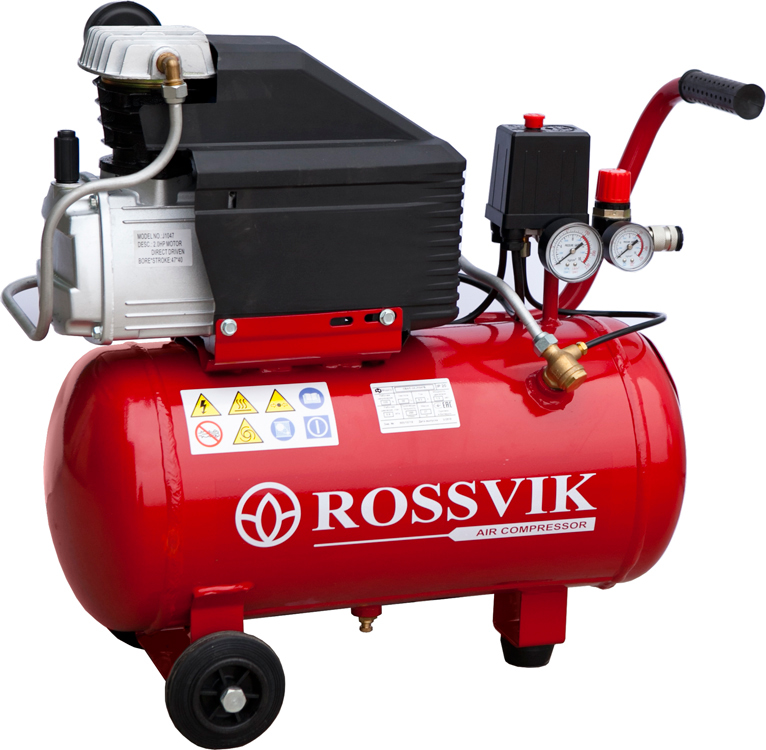 Поршневой компрессор 260л/мин, ресивер 24л, ROSSVIK СБ4/С-24.J1048В