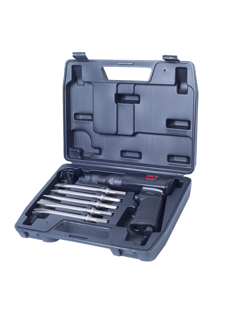 MIGHTY SEVEN Пневмозубило 10 мм, 3200 уд/мин, с набором насадок, 7 предметов SC-0617C