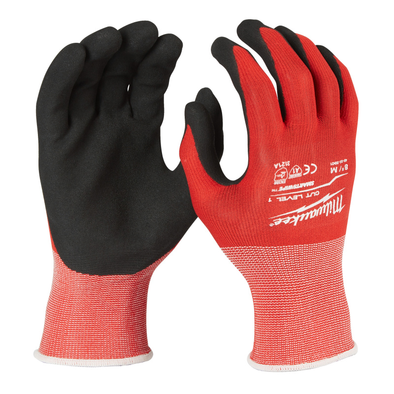 Перчатки защитные Cut level (Кат Левел) 1/A, M/8 CUT A GLOVES - 8/M - 1PC MILWAUKEE 4932471416
