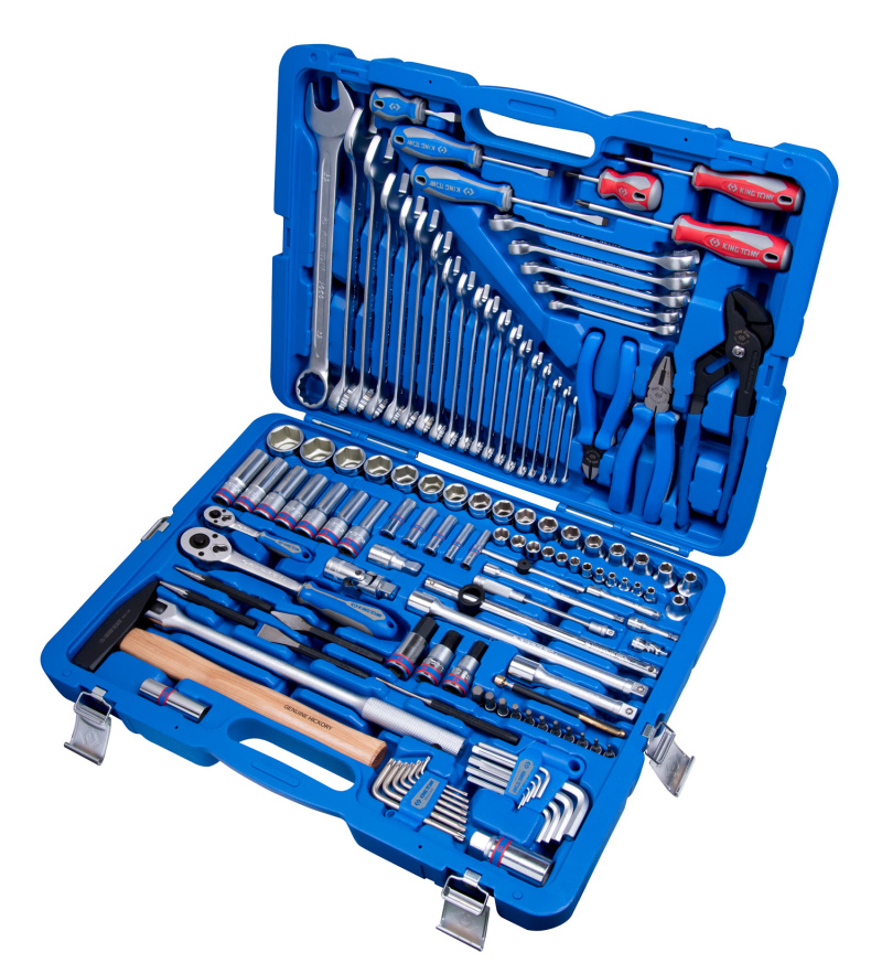 KING TONY Набор инструментов универсальный, 128 предметов  7528MR01