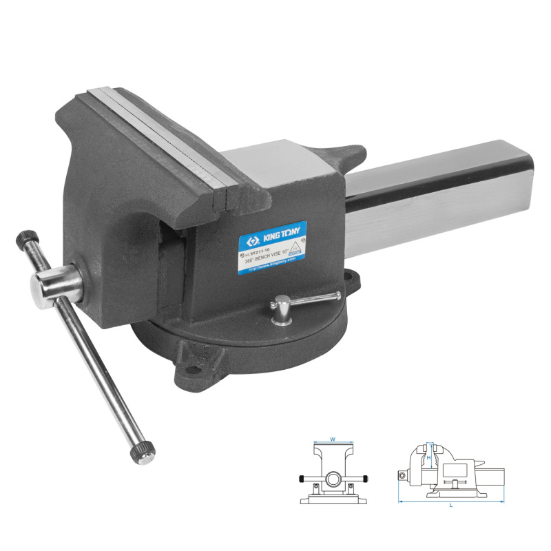 KING TONY Тиски слесарные 250 мм  9TZ11-10