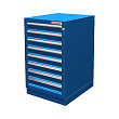Тумба верстачная с 8 ящиками с напр. на развернутом подшипнике  600х500х820мм - синий 01.408L-5015