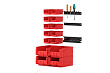 Комплект ящиков и держателей инструмента для шиномонтажного модуля (красный) FERRUM 06.301/1